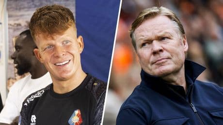 Koeman heeft zin in eredivisiedebuut, terwijl vader toekijkt: 'Geen zenuwen, wel kriebels'