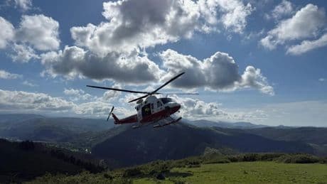 Un parapentista, con serias heridas tiene que ser rescatado en helicóptero