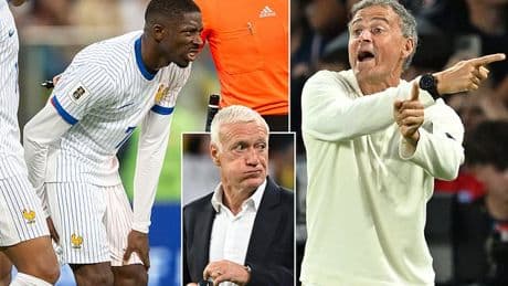 PSG 'are left FURIOUS' with France boss Didier Deschamps over Ousmane Dembele decision after Ballon d'Or favourite was 'ruled out of action for six weeks' with 'serious' hamstring injury