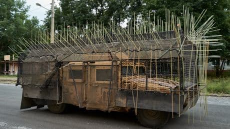 The DIY cage armor in Ukraine keeps getting weirder, wilder &mdash; and more 'Mad Max'