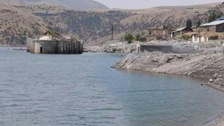 Yer: Kars! Sular çekildi, barajın altındaki tarih ortaya çıktı