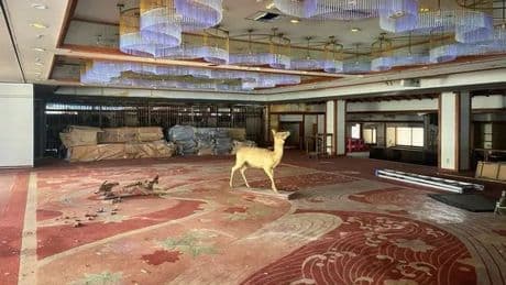 Forgotten resort frozen in time with drinks still waiting on tables 30 years later