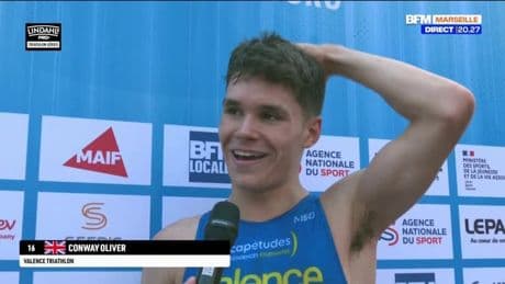 D1 Triathlon: Oliver Conway remporte la course masculine, Valence en tête du classement par équipes