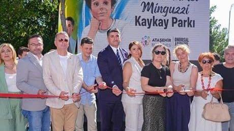 Ataşehir'de Mattia Ahmet Minguzzi kaykay pisti açıldı