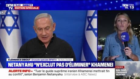 Iran-Israël: Benyamin Netanyahou affirme que "l’élimination de Khamenei calmera les tensions"