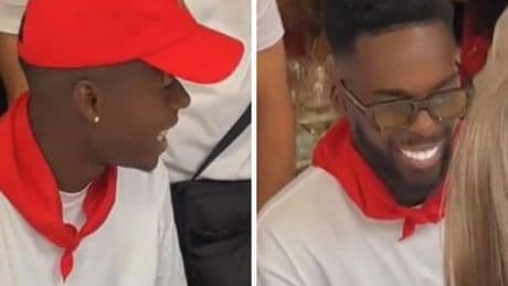 Los hermanos Williams y Unai Gómez disfrutan de los Sanfermines
