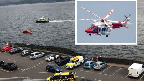 Coastguard suspends 'person overboard' search in Firth of Clyde near Gourock