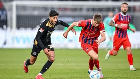 Bundesliga-Relegation: 2:2 im Hinspiel: Krimi zwischen Heidenheim und Elversberg