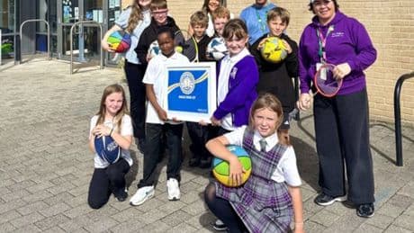 West Lothian primary school pick up Gold School Sports Award