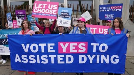 MSPs to vote on assisted dying in Scotland
