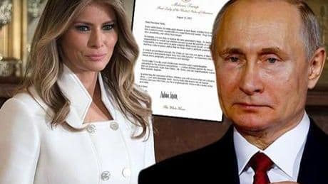 Melania Trump’tan Putin'e özel mektup! 'Tek kalem hamlesiye savaşı bitirecek güce sahipsiniz'