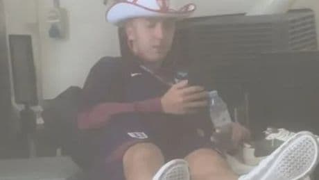 England U21s star looks worse for wear after wild celebrations onboard 3:30am flight for winning European Championships