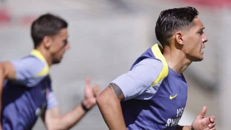 Último entrenamiento en Los Ángeles