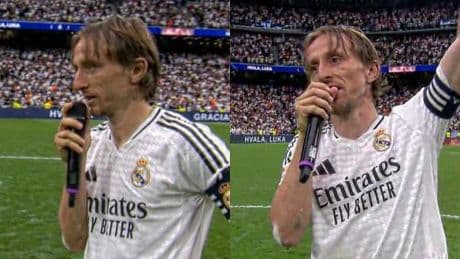Las palabras de Modric que emocionaron al Bernabéu: &quot;Quiero decir una frase que he visto y me gustó...&quot;