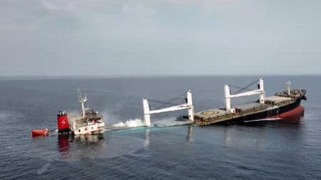 At least 4 presumed dead, 11 missing after Houthi rebels sink ship in Red Sea, EU naval mission says