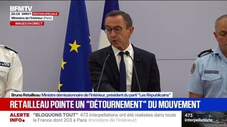 Bloquons tout: "Nos forces de l'ordre ont empêché le blocage du pays", affirme Bruno Retailleau