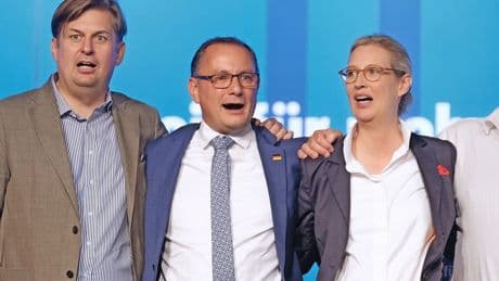 Jian G. vor Gericht: Auch zu Weidel und Chrupalla machte er sich Notizen