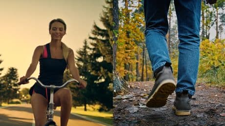 Was ist effektiver? Fahrradfahren oder Gehen?