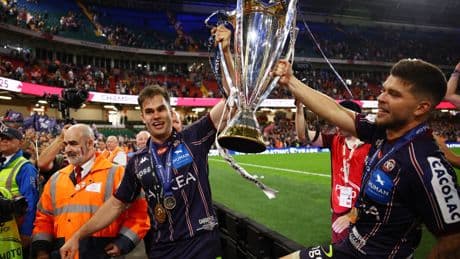 Champions Cup : Jalibert en lion, Penaud sur un zèbre, vestiaires en folie et pari de se présenter tout nu... En vidéo, les célébrations de l’UBB à Cardiff