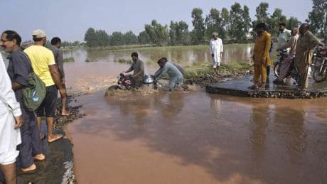 Pakistan’s Punjab province battered by its biggest flood with 2 million people at risk