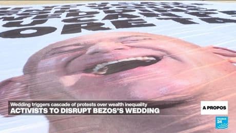 Bezos wedding venue disruption 'a symbolic victory for people power', activist group says