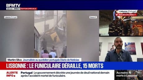 Funiculaire de Lisbonne: "Demain sera un jour de deuil national", indique Martim Silva, journaliste au quotidien portugais Diario de Noticias