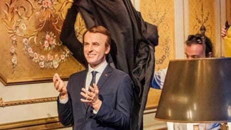 Emmanuel Macron waxwork ‘borrowed’ from museum by French activists