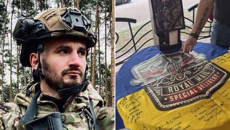 British volunteer who died  ‘fighting bravely’ for Ukraine given final farewell