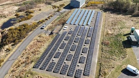 Work completed on £314,000 solar power project at Dumfries and Galloway water treatment works