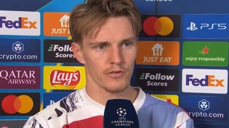Martin Odegaard points finger as Arsenal let themselves down in Champions League exit