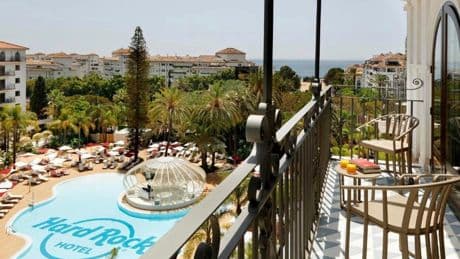 Brit tourist plunges from Marbella hotel balcony in horror 5am fall leaving him fighting for life as cops quiz friends