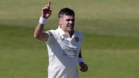 Stand-in captain James Anderson sees Lancashire frustrated by Kent and weather