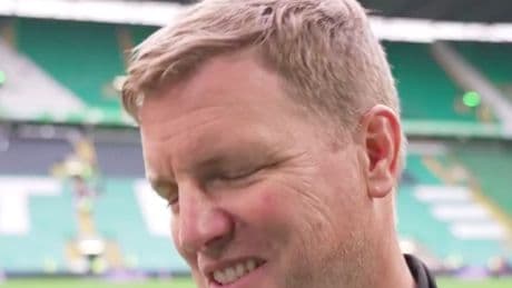 Eddie Howe bursts out laughing over Celtic claim as Newcastle boss sees funny side of pasting