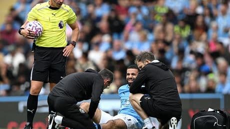 Man City dealt big injury blow as £33.7m summer signing is forced off early against Tottenham