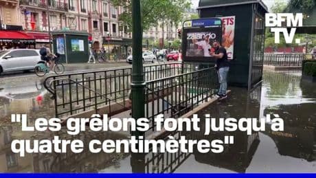 Un important orage de grêle s'est abattu sur l'ouest de l'Île-de-France