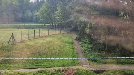 Police tape off East Kilbride pitches after alleged 'assault' as man and woman are rushed to hospital
