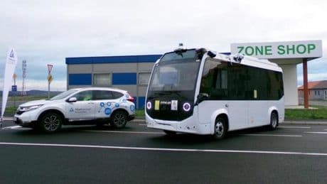 Otonom minibüs e-Centro yola çıktı