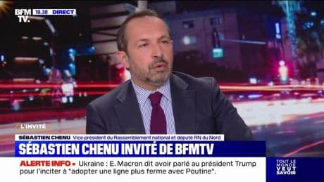 Ukraine: "Le rôle qu'Emmanuel Macron joue est extrêmement marginal", estime Sébastien Chenu (RN)