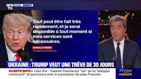 Ukraine : Donald Trump veut une trêve de 30 jours - 08/05