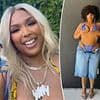 Lizzo continues to show off her extreme weight loss in two tiny bikinis