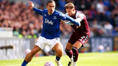 Aston Villa’s search for a win continues with goalless draw at Everton