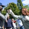 Günther-Wünsch boxt im Görlitzer Park: Bildungssenatorin besucht Sozialprojekt für gefährdete Jugendliche in Kreuzberg