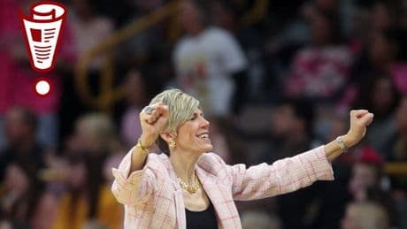 Iowa coach Jan Jensen talks Caitlin Clark and gives Peter a pep talk