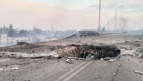 Lage in der Ukraine: Bomben am Ufer des Dnipro