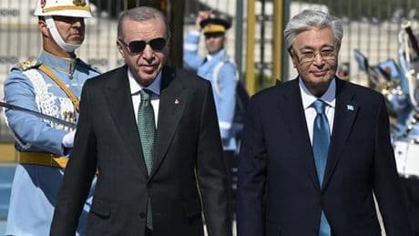 Kazakistan Cumhurbaşkanı Ankara'da | Erdoğan, Tokayev'i resmi törenle karşıladı