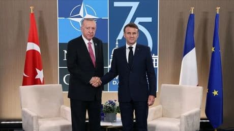 SON DAKİKA | Başkan Erdoğan Fransa Cumhurbaşkanı Emmanuel Macron ile görüştü