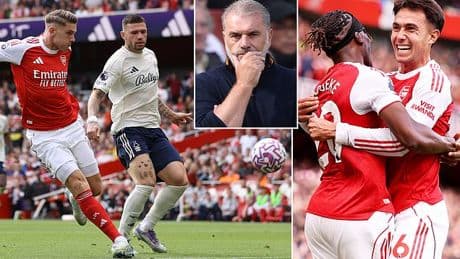 Arsenal 3-0 Nottingham Forest: Ange Postecoglou met with nastiest of stings as Mikel Arteta's swarming wasps hand new Forest boss brutal reality check