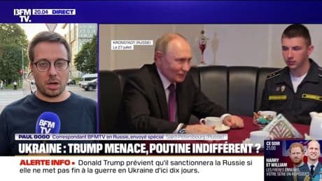 Guerre en Ukraine: quelle sera l'atittude de Vladimir Poutine face aux menaces de Donald Trump?