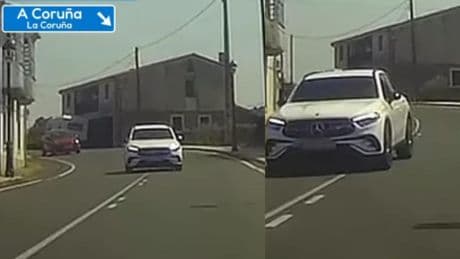 Se encuentra de frente con un coche que circula invadiendo medio carril en sentido contrario en plena curva de una carretera de A Coruña y se ve obligado a dar un fuerte frenazo para evitar un accidente: “Qué miedo habría pasado”