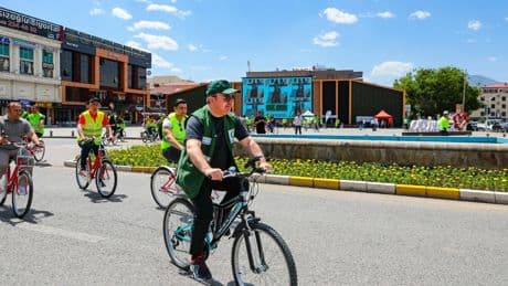 Erzurum ve çevre illerde 12. Geleneksel Yeşilay Bisiklet Turu düzenlendi